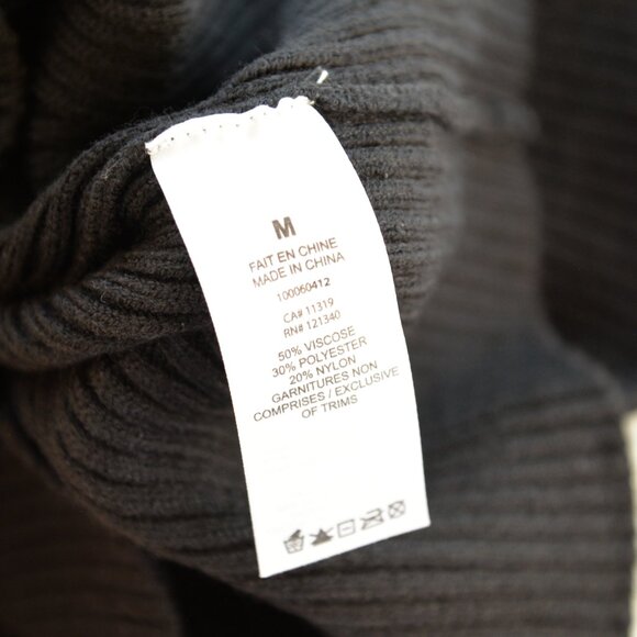 NWOT Dynamite Ribbed Sweater Black Sz M - Picture 6 of 8